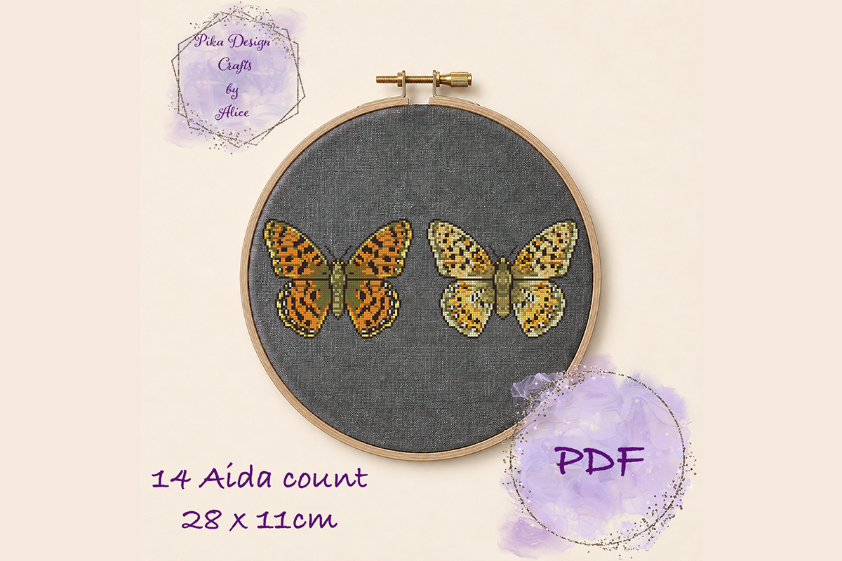 001 Butterfly Cross Stitch Pattern
