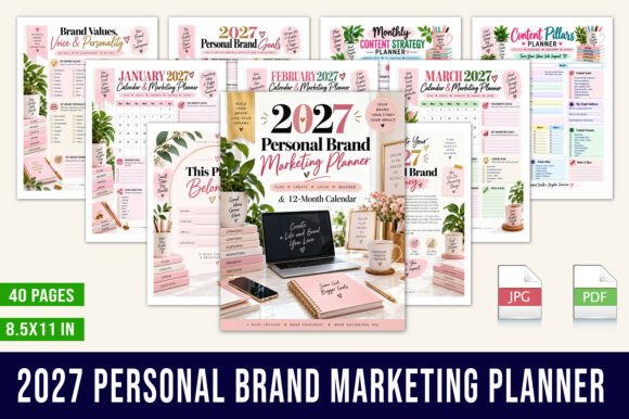 2027 Personal Brand Marketing Planner
