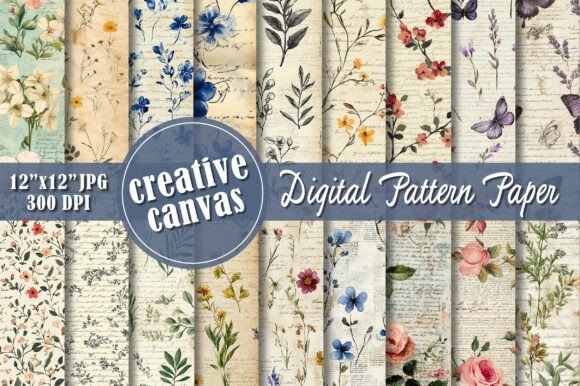 Antique Botanical Vintage Pattern