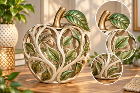 Pumpkin Basket STL – Set of 3 Halloween & Christmas Decor - Image 19