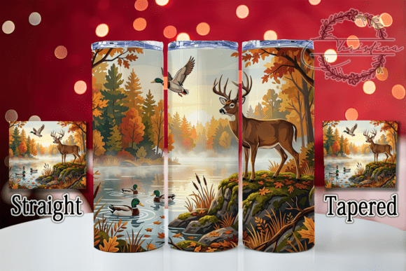Autumn Buck & Mallards 20oz Tumbler