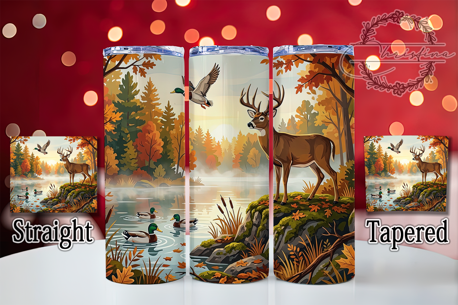 Autumn Buck & Mallards 20oz Tumbler