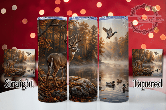 Autumn Buck & Mallards 20oz Tumbler