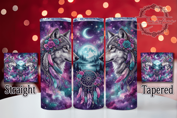 Boho Wolf Dreamcatcher 20oz Tumbler