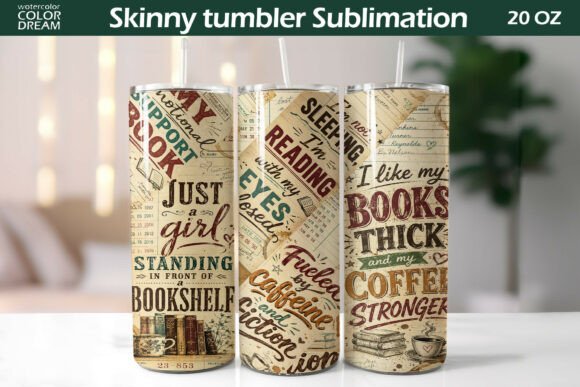Book Lover Tumbler Wrap