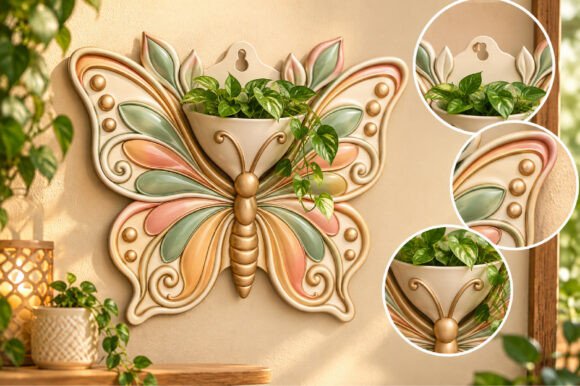 Koi Fish Planter Pot 3D STL – Printable Succulent Pot & Fish Sculpture - Image 17