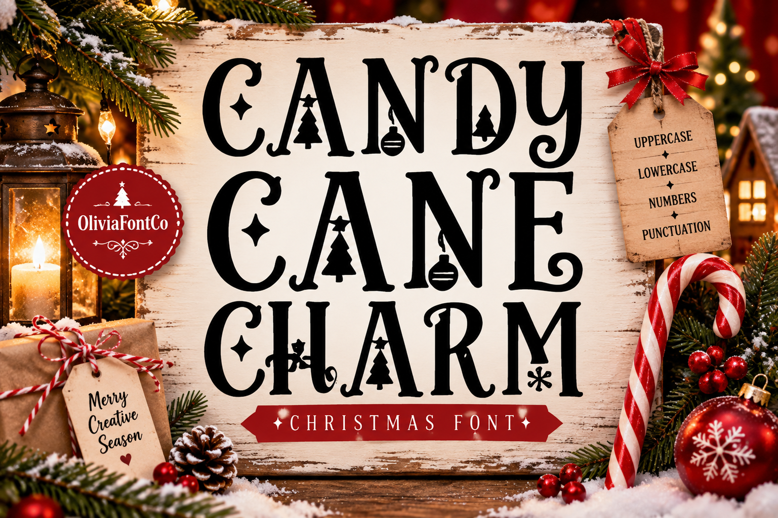 Candy Cane Charm