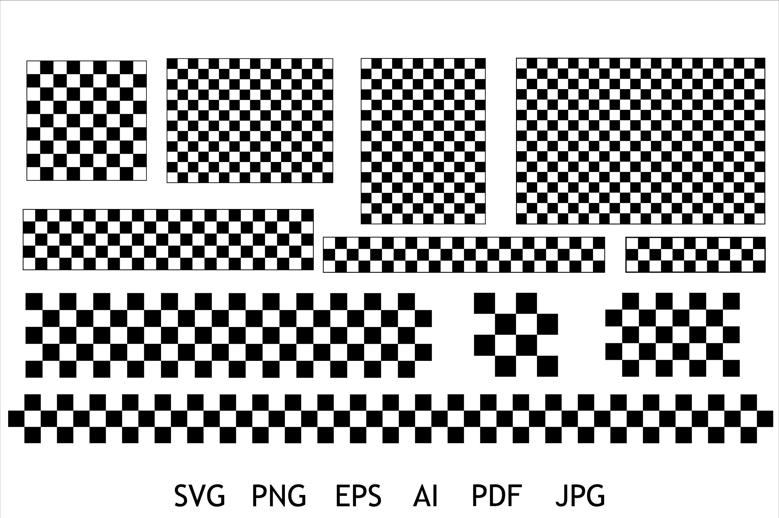 Checkerboard Pattern SVG Bundle