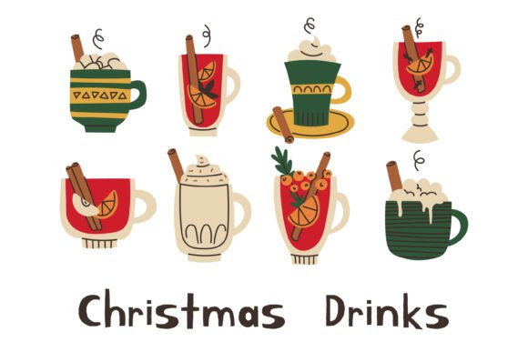 Christmas Drinks Png Clipart Graphics