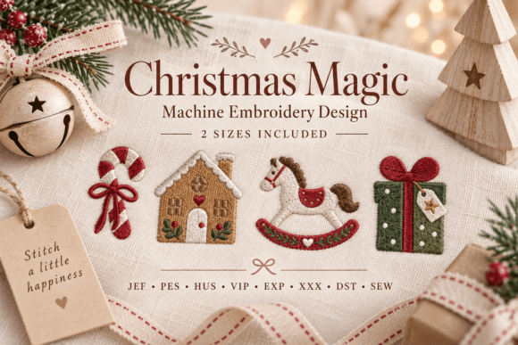 Christmas Magic Embroidery Set