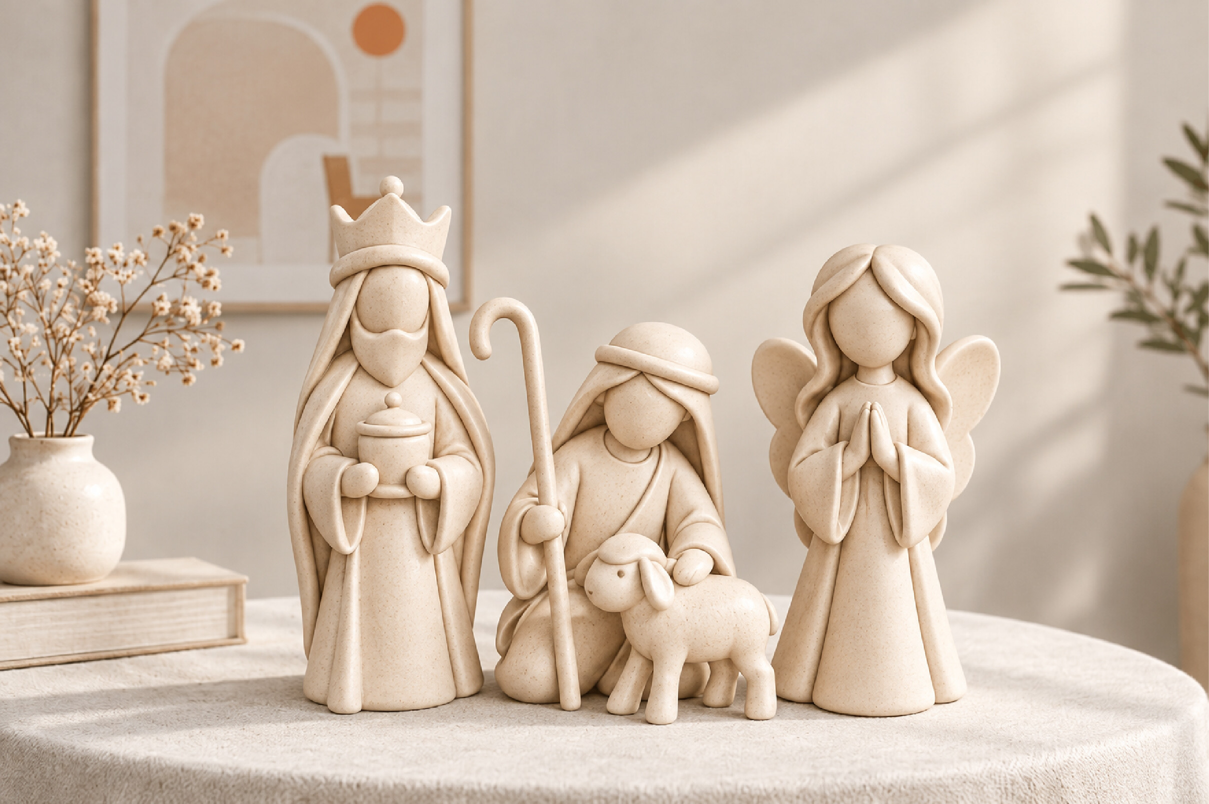 Christmas Nativity Figurine Set STL · Creative Fabrica
