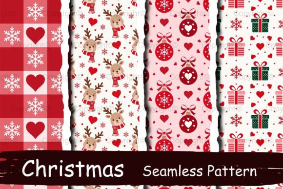 Christmas Seamless Pattern Bundle Png