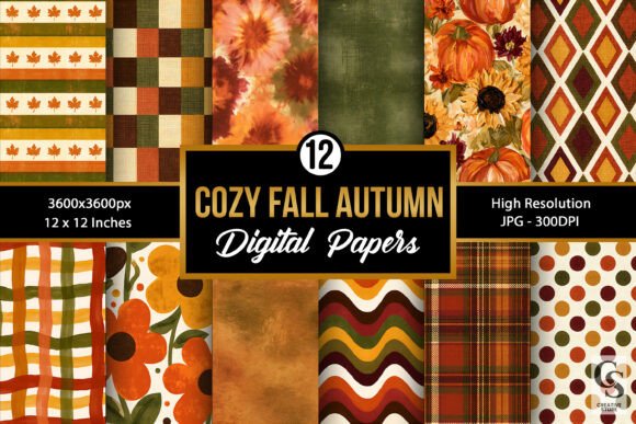 Cozy Fall Autumn Seamless Patterns