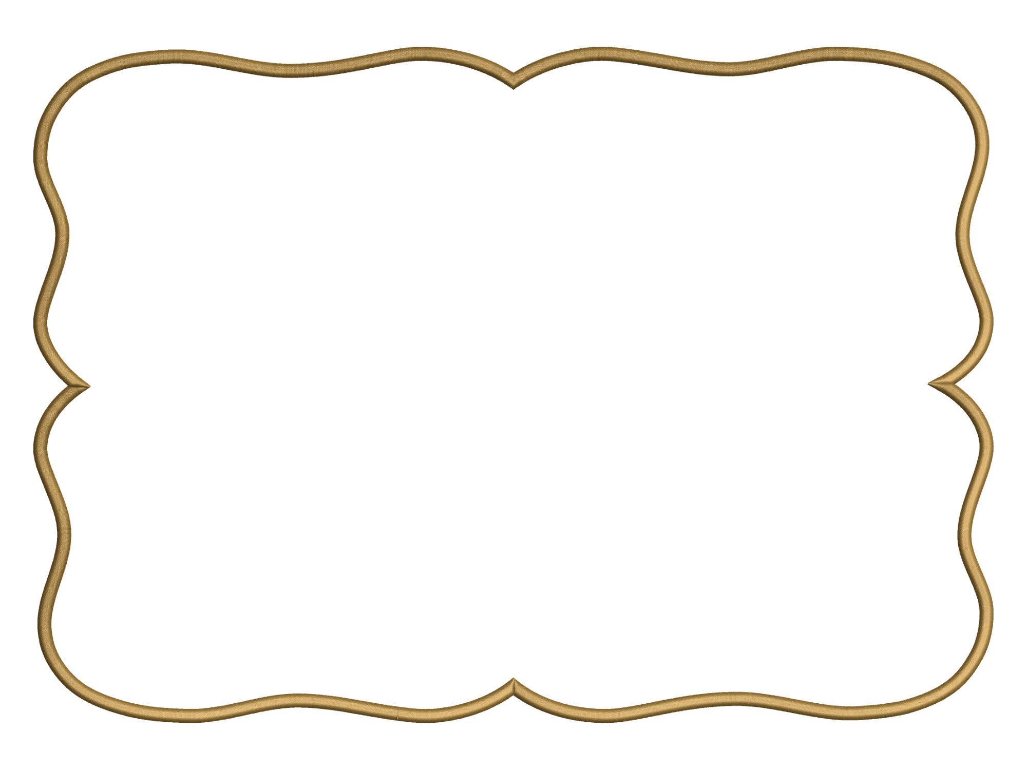 Curved Rectangle Embroidery Frame