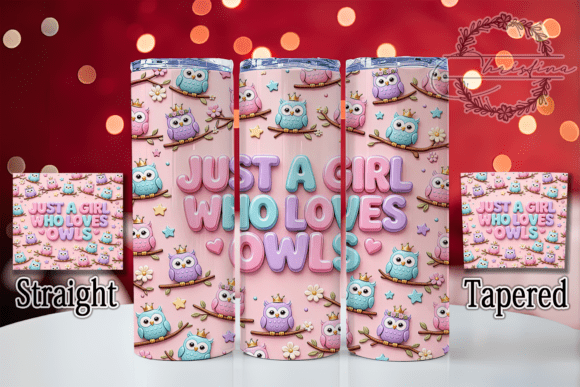 Cute Owl Girl 20oz Tumbler