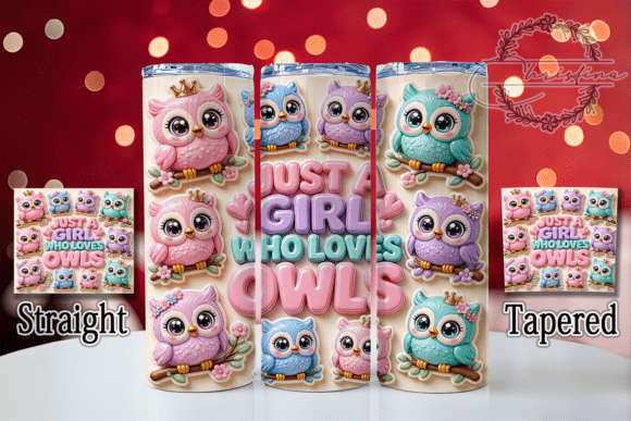 Cute Owl Girl 20oz Tumbler
