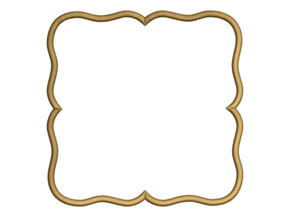 Decorative Wavy Square Embroidery Frame
