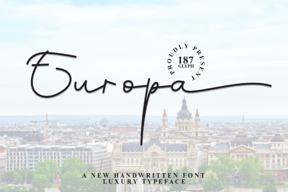 Europa Font - Lettering Fonts Design