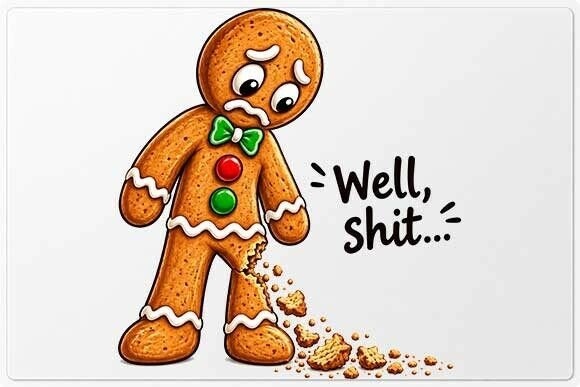 Funny Gingerbread Cookie Design