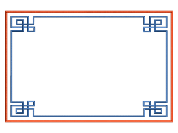Geometric Square Corner Rectangle Placem