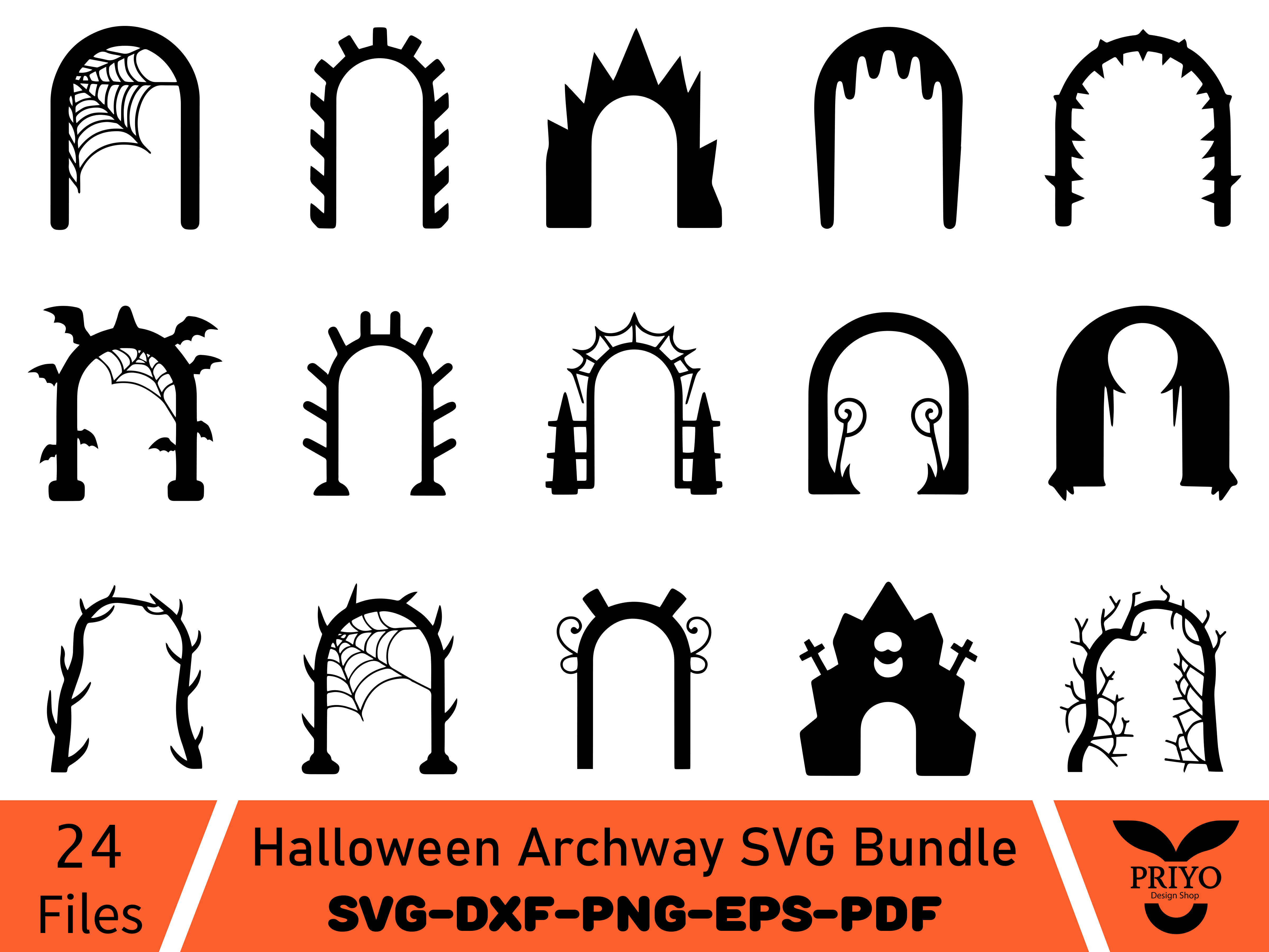 Halloween Archway SVG Bundle