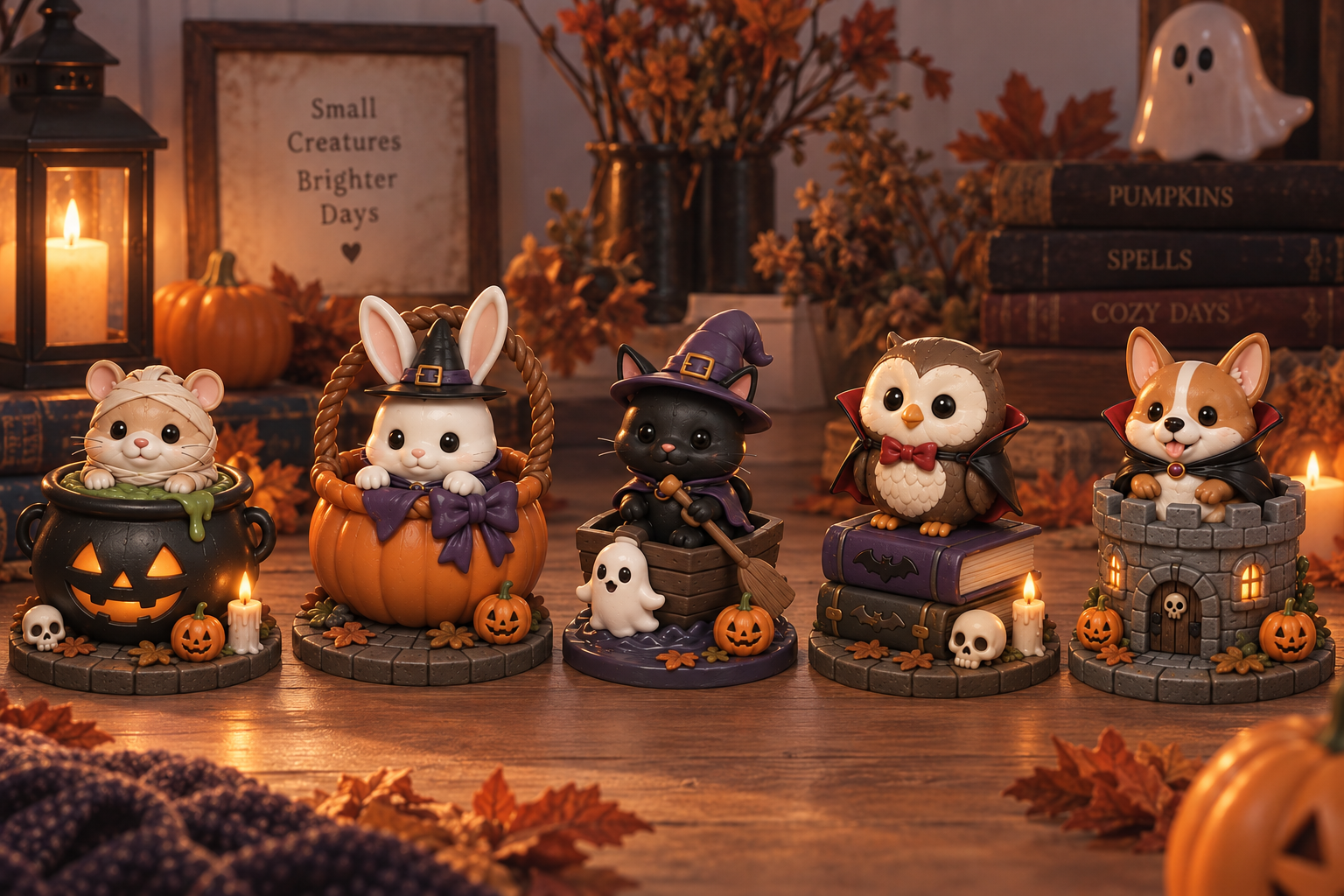 Halloween Cuties 5 Figurine Bundle – 3D Printing STL Files - Image 2