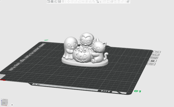 Halloween Cuties Trio STL Ghost, Vampire & Black Cat 3D Print File - Image 2
