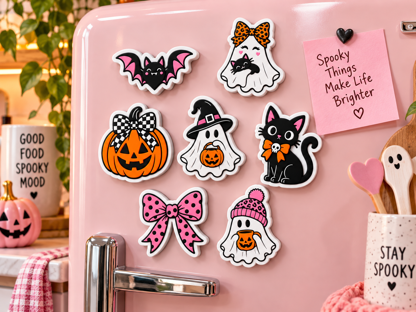 Halloween Fridge Magnet Set - 7 Pre-Coloured 3MF Files for 3D Printing - Image 3