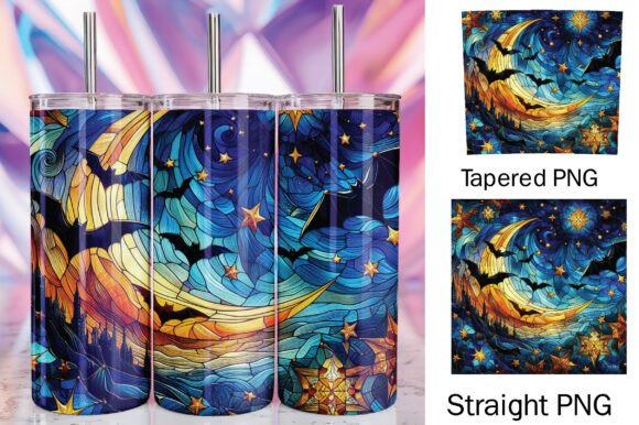 Halloween Moon Tumbler Wrap