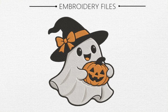 Halloween Pumpkin Embroidery Design