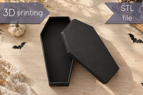 Halloween Coffin Treats Box STL – 3D Printable Candy Box File - Image 2