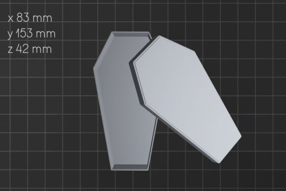 Halloween Coffin Treats Box STL – 3D Printable Candy Box File - Image 4