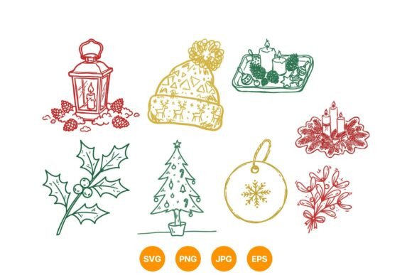 Hand Drawn Christmas Elements