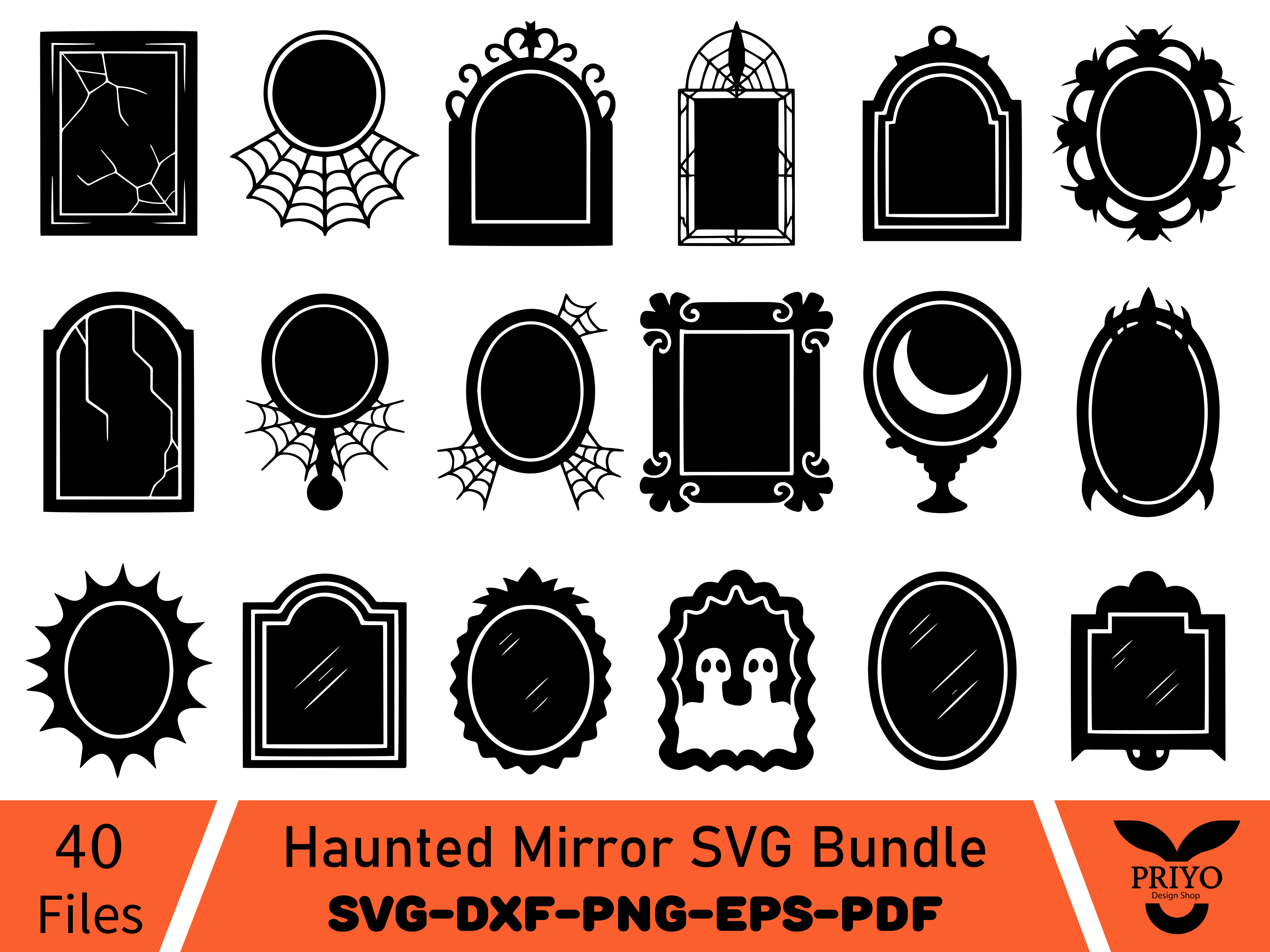 Haunted Mirror SVG Bundle