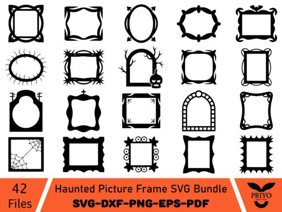 Haunted Picture Frame SVG Bundle