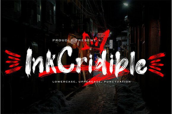 InkCridible Font - Lettering Fonts Design
