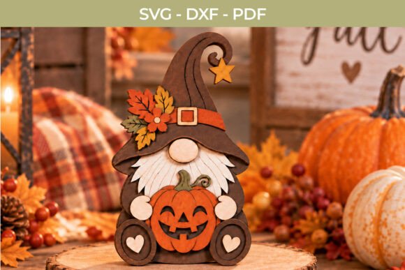 Pumpkin Gnome SVG