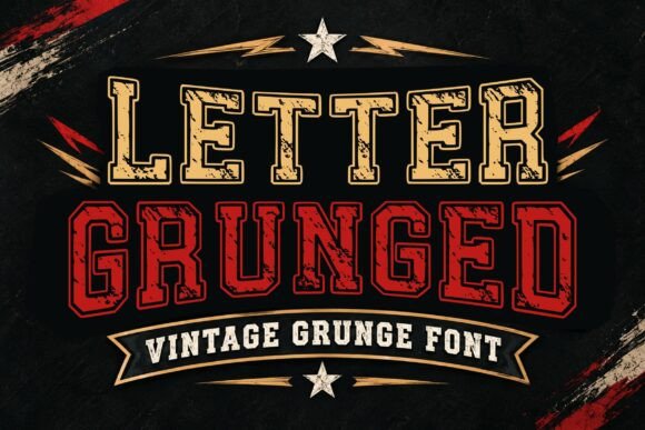 Letter Grunged