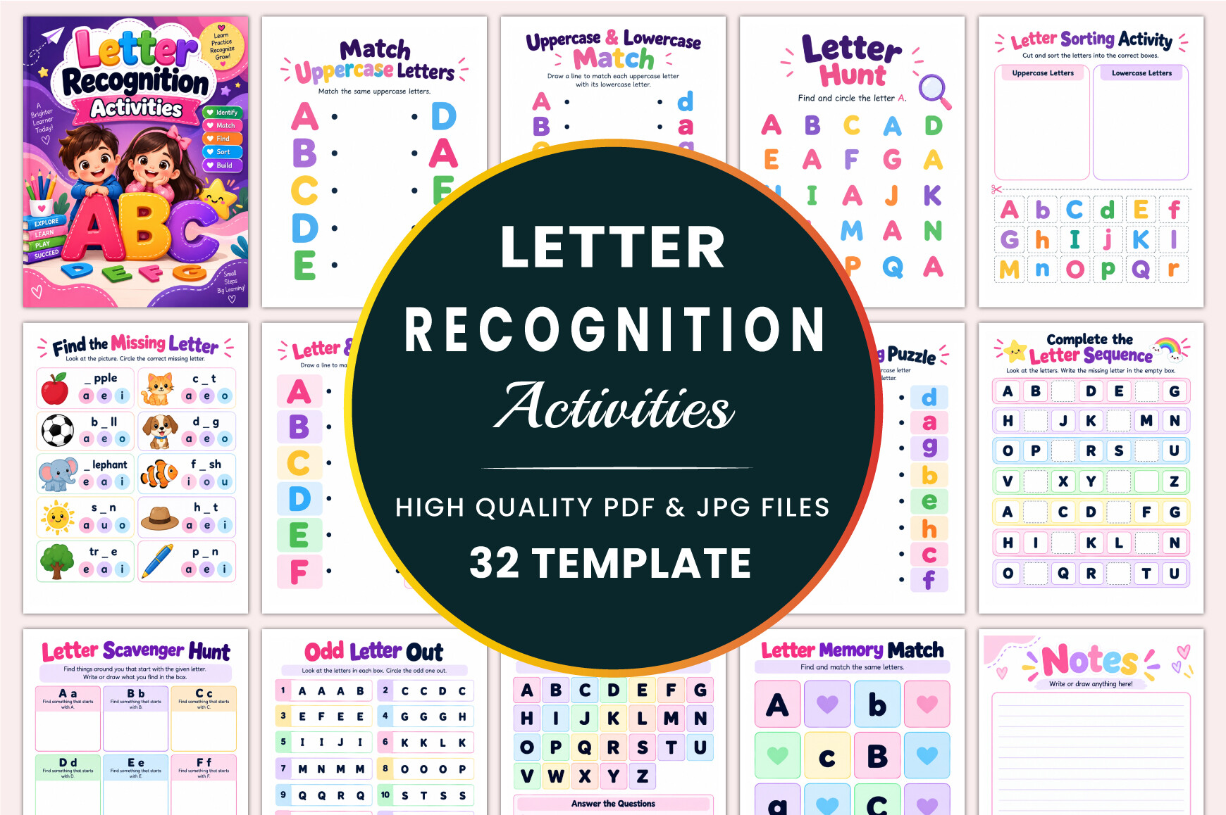 Letter Recognition Activities KDP