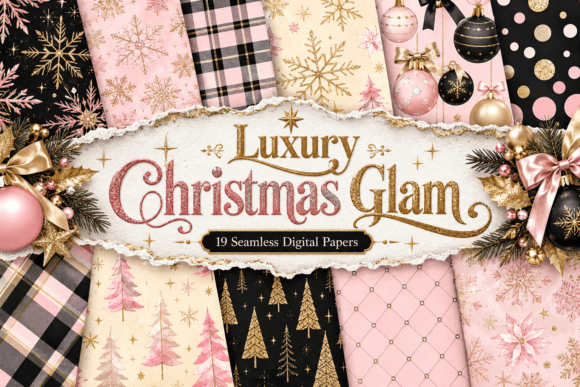 Luxury Christmas Glam Pattern