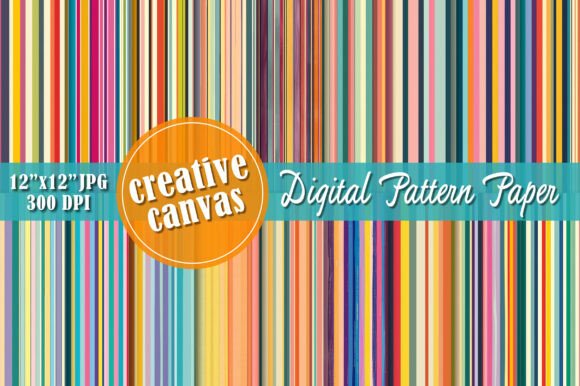 Multicolor Vertical Stripe Pattern