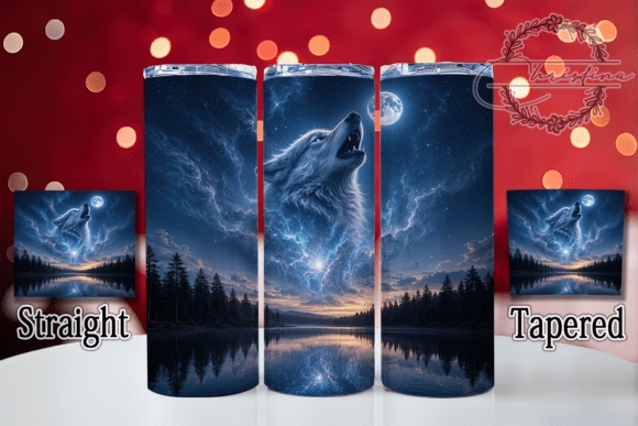 Mystical Howling Wolf 20oz Tumbler