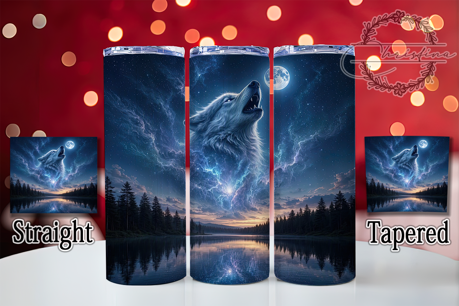 Mystical Howling Wolf 20oz Tumbler