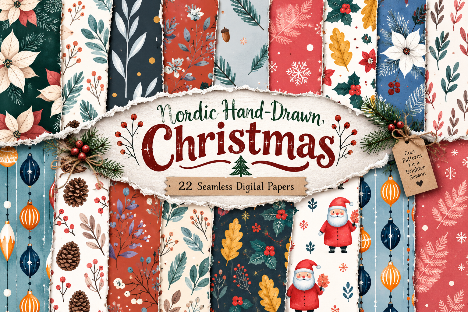 Nordic Hand-Drawn Christmas
