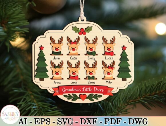 Personalized Family Ornament SVG