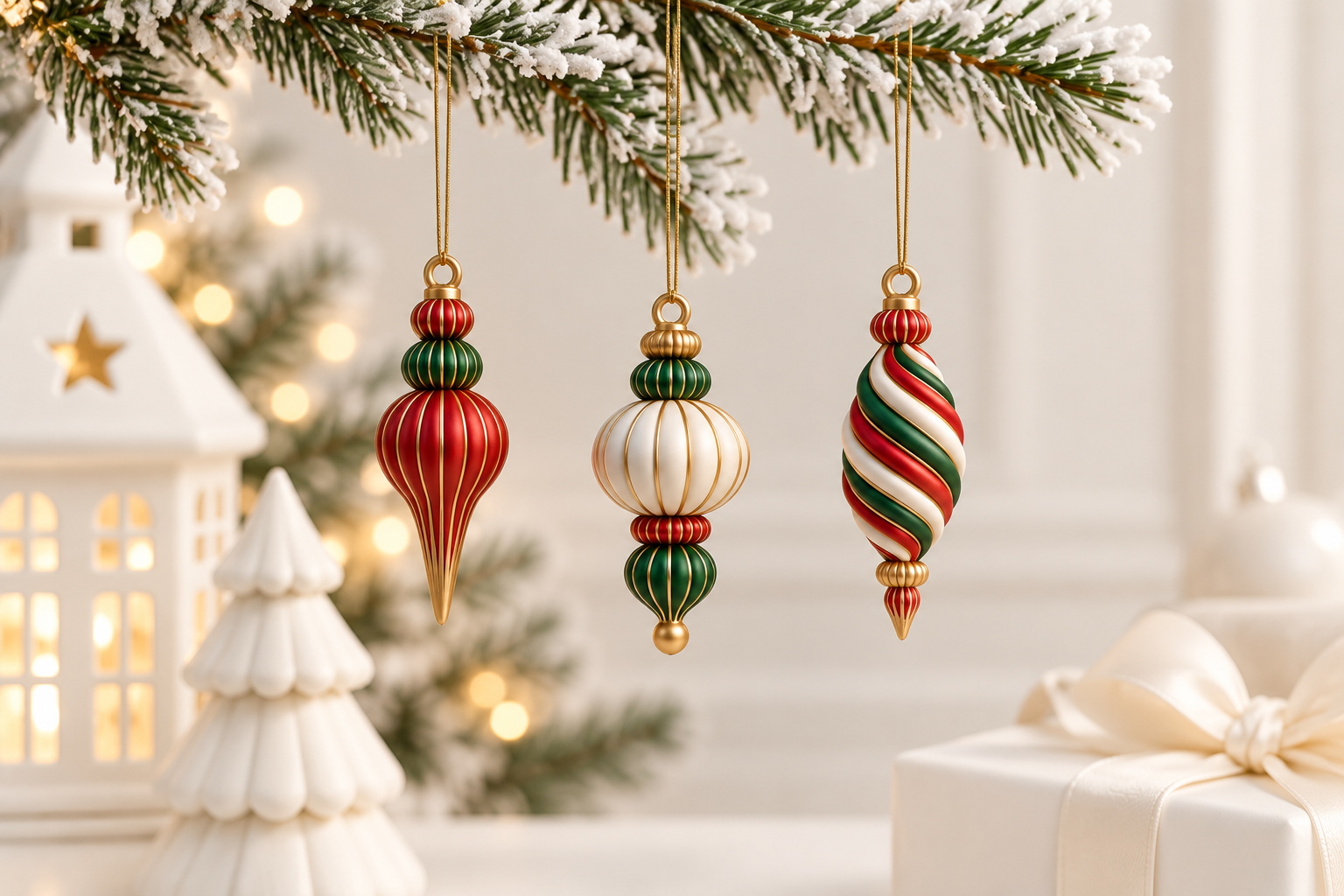 Ribbed Christmas Ornament STL 3D Print Set – 3 Festive Designs - Image 4