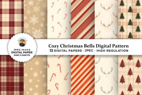 Rustic Christmas Digital Patterns
