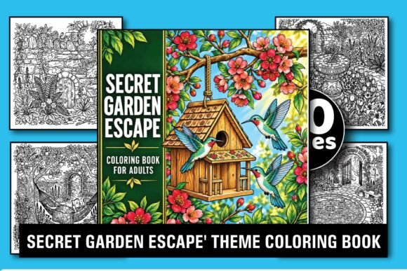 Secret Garden Escape Coloring Book