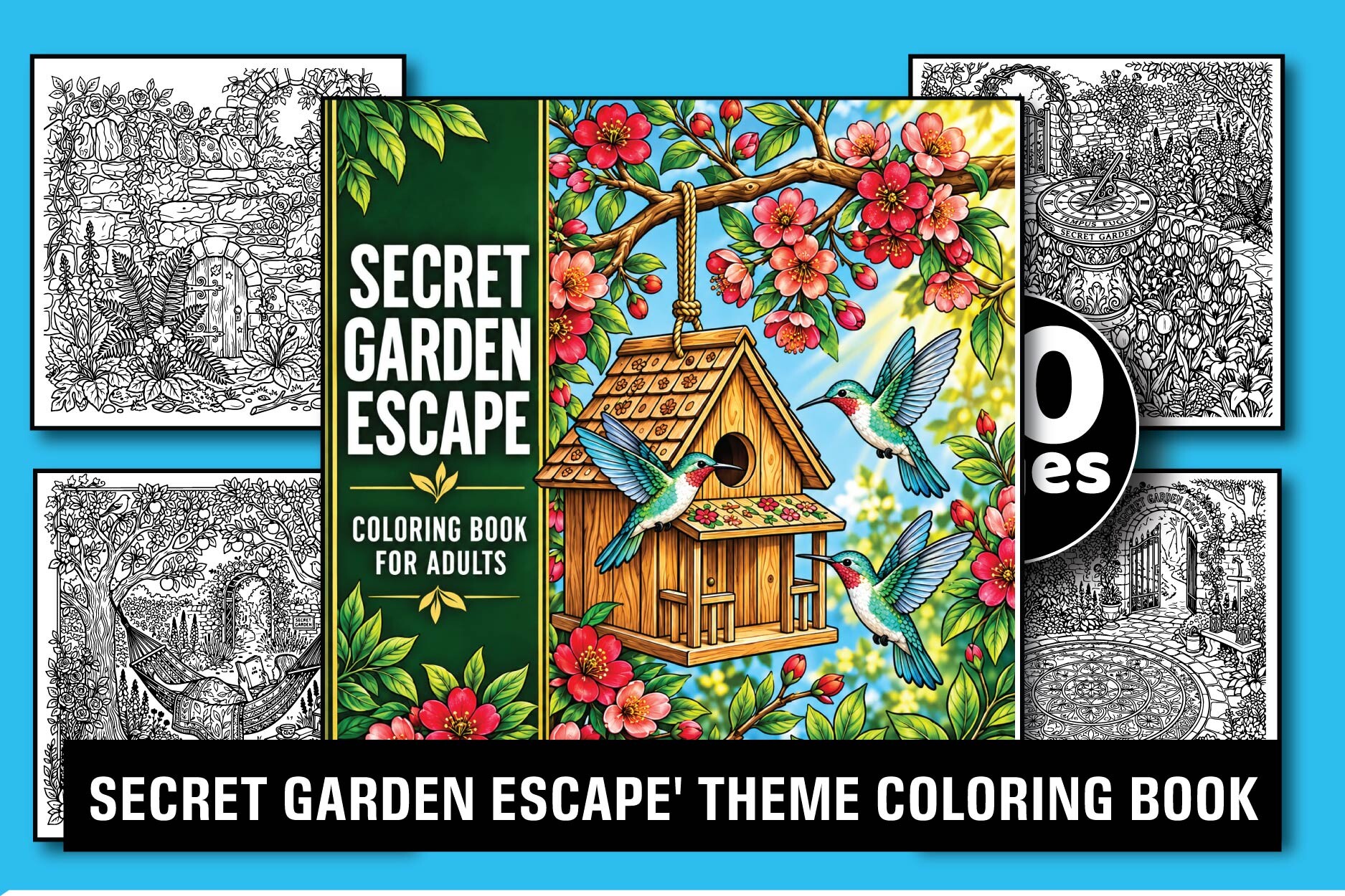 Secret Garden Escape Coloring Book