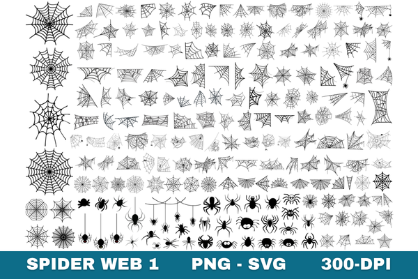 Spider Web SVG Halloween Cut File Bundle